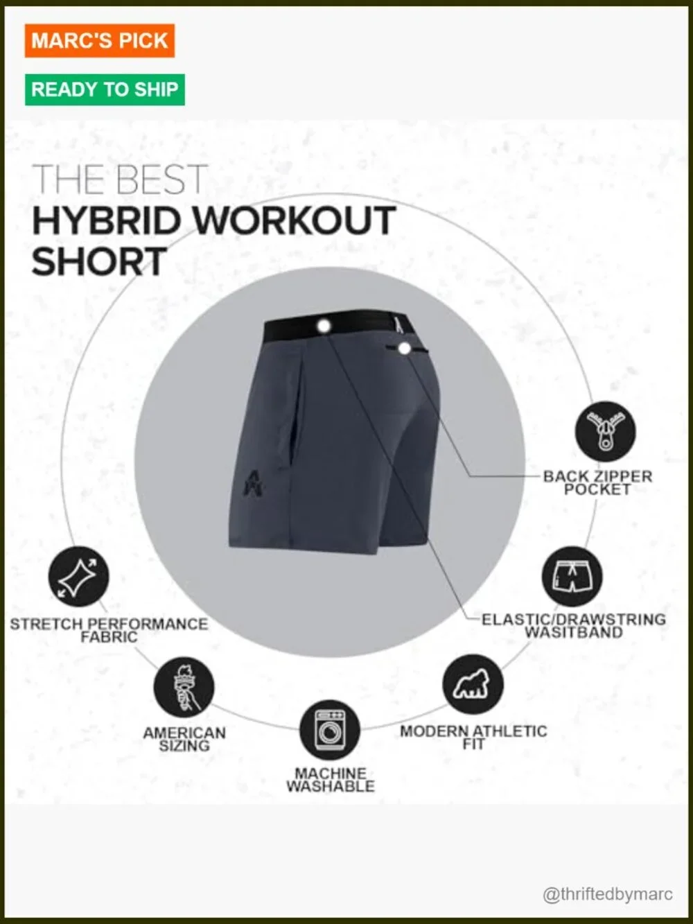 Men's Workout Shorts 5